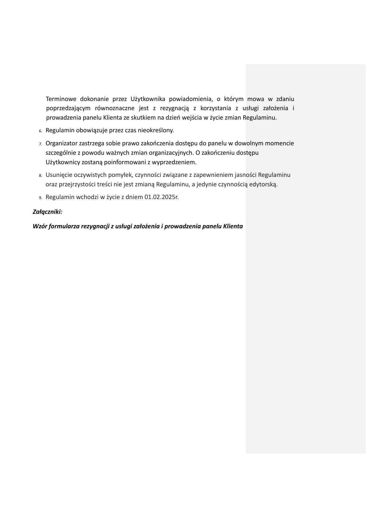 Regulamin XRate — strona 8